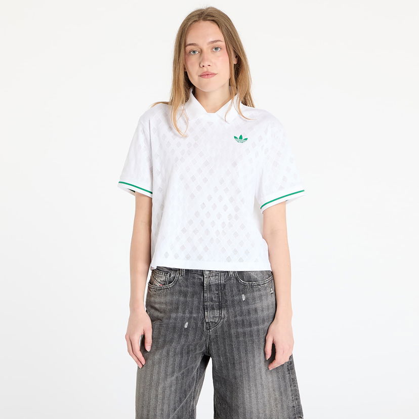 Polotröja adidas Originals Tennis Climacool Polo Shirt Vit | JM4734