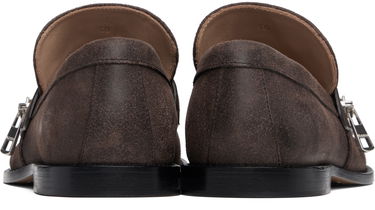 Sneakers och skor JW Anderson Suede Zipper Biker Loafers Brun | MC0002-LA0319, 1