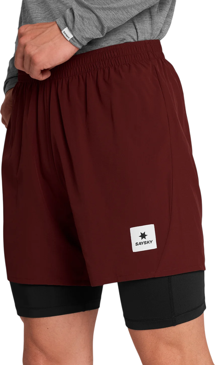 Shorts Saysky Saysky Pace 2 in 1 5" Shorts Bourgogne | omrsh20c509-omrsh20c509