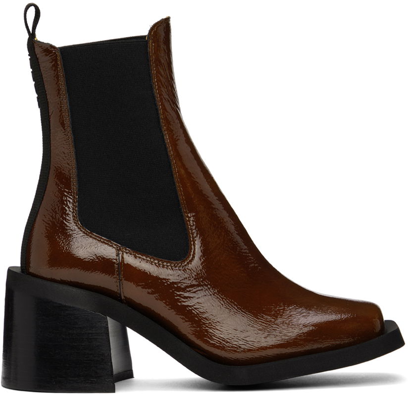 Sneakers och skor GANNI GANNI Heeled Chelsea Boots Brun | S1814