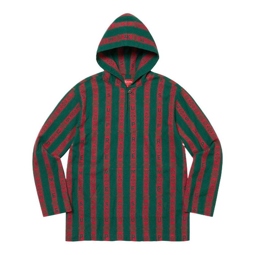 Skjorta Supreme Supreme Baja Hooded Shirt Grön | SUP-SS22-122