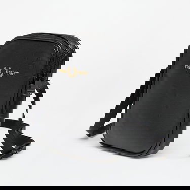 Axelväska Fred Perry FRED PERRY Scotchgrain Leather Side Bag Svart | L1189 102, 2