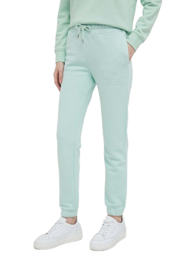 Träningsbyxor GANT Tonal Shield Sweatpants Grön | 4200709
