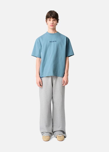 T-shirt AXEL ARIGATO Men's Relaxed Fit T-Shirt with Logo Embroidery Blå | A3443003, 4