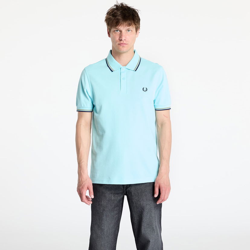 Polotröja Fred Perry Fred Perry Men's Twin Tipped Polo Shirt Turkos | M3600 Y57