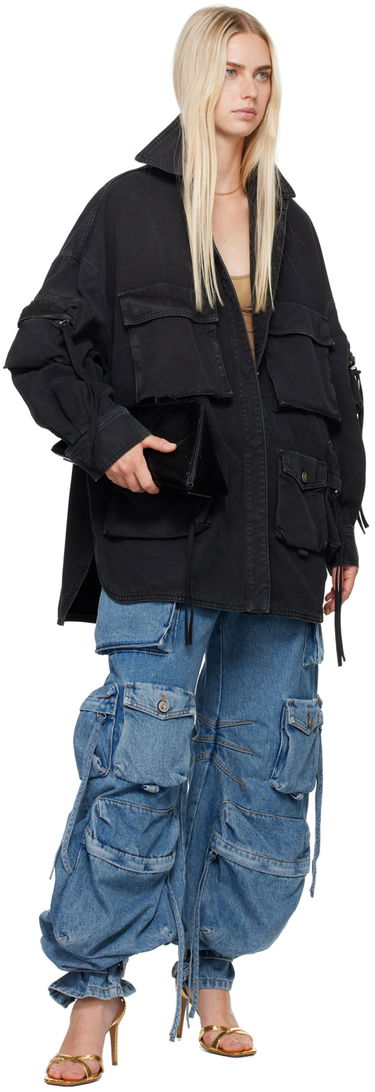 Jacka The Attico Attico Fern Utility Jacket Svart | 247WCB48 D088, 3