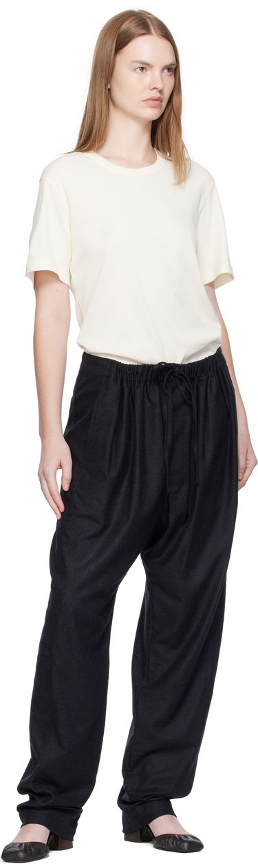 T-shirt LEMAIRE LEMAIRE Rib T-shirt Vit | TO1440 LJ1016, 4