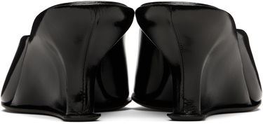 Kläder BY FAR BY FAR Caroo Wedge Mules Svart | MWFHO130LL032BK001PL, 1