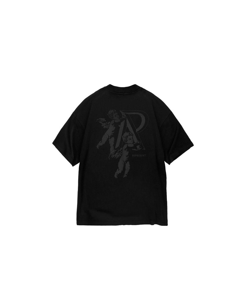 T-shirt Represent Clo Represent Cherub Initial T-Shirt Shirt Black Svart | MT4026-01