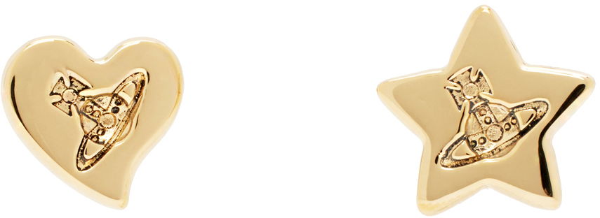 Örhängen Vivienne Westwood Priscilla Heart And Star Earrings Metallisk | 6201033B-02R221-FJ, 0