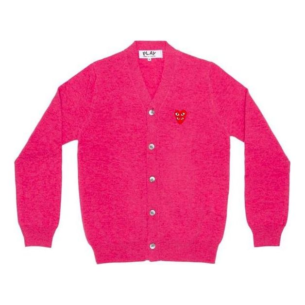Sweater Comme des Garçons PLAY Family Heart Cardigan Rosa | AZ-N076-051-4