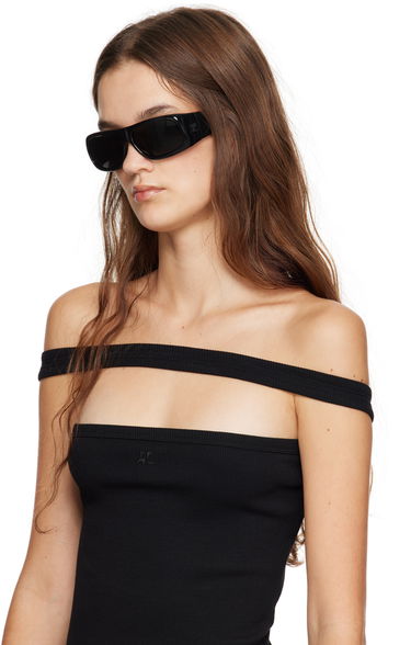 Solglasögon Courrèges Rectangular Sunglasses Svart | 224ALU013AC0006, 3