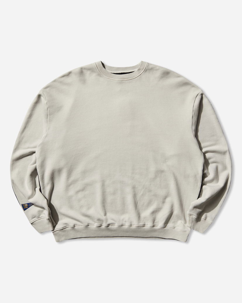 Sweatshirt KAPITAL Sweat Knit 2Tones Remake Big Sweatshirt Beige | EK-1139LCA ECRXBLACK
