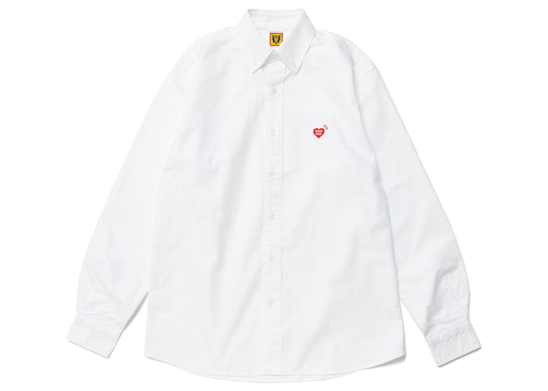 Skjorta Human Made Long Sleeve Button-Down Shirt Vit | HM25SH005