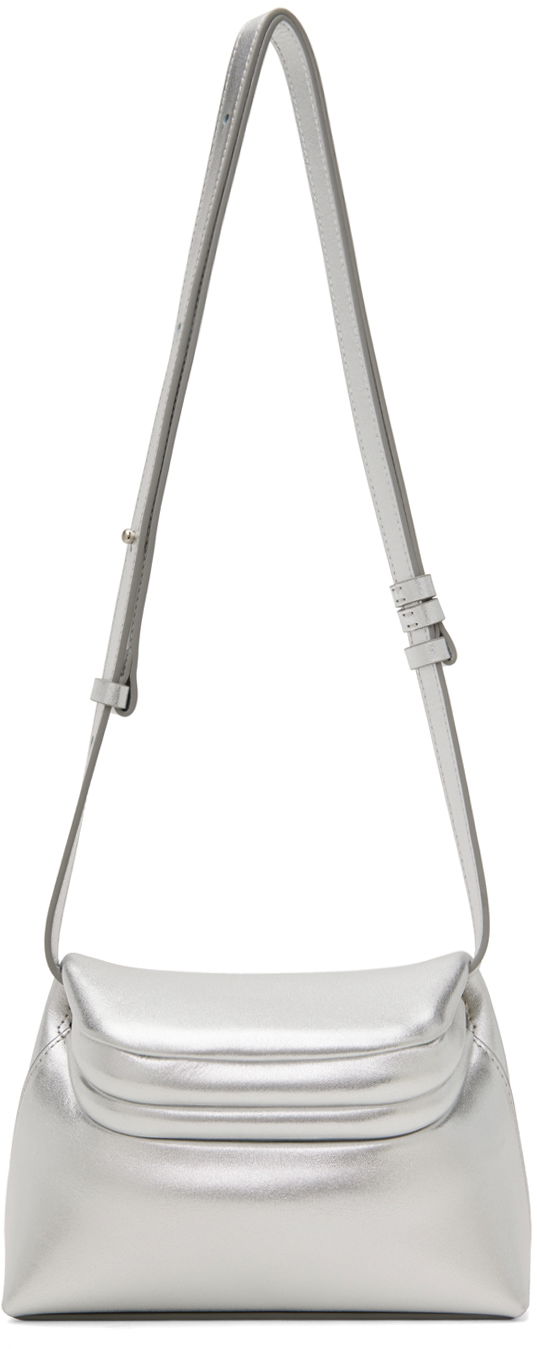 Axelväska OSOI Metallic Leather Mini Crossbody Bag Metallisk | 24FWB01017011