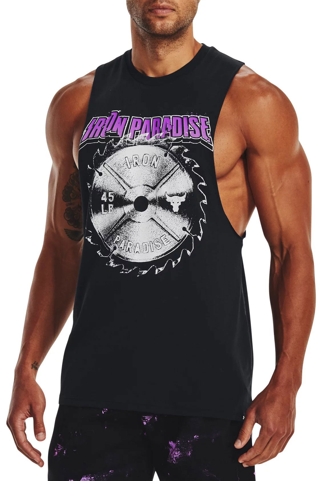 Linne Under Armour Project Rock Iron Paradise Blade Graphic Training Tank Top Svart | 1373758-001, 0