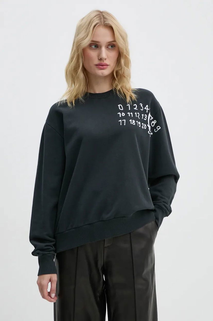 Sweatshirt Maison Margiela Sweatshirt Printed Svart | S62GU0132.M25004
