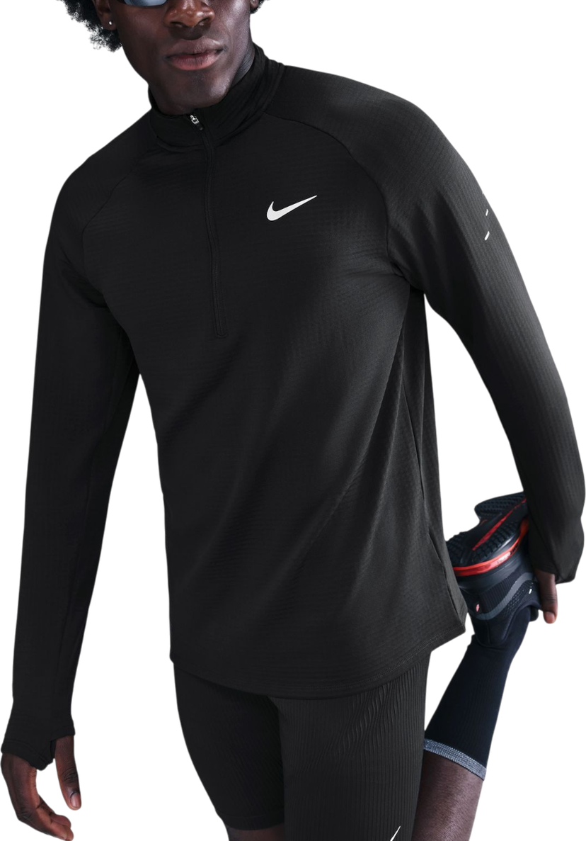 T-shirt Nike Stride Running Top Half-Zip Svart | hv2707-010