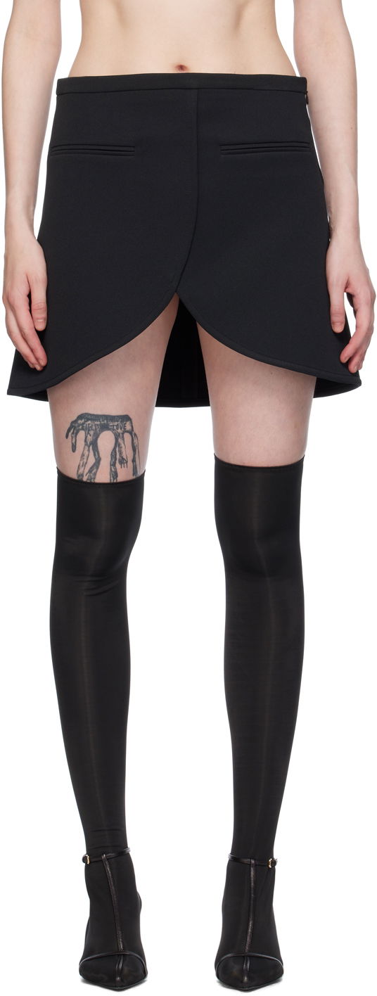 Kjol Courrèges Ellipse Black Scuba Mini Skirt Svart | 224CJU171PL0007