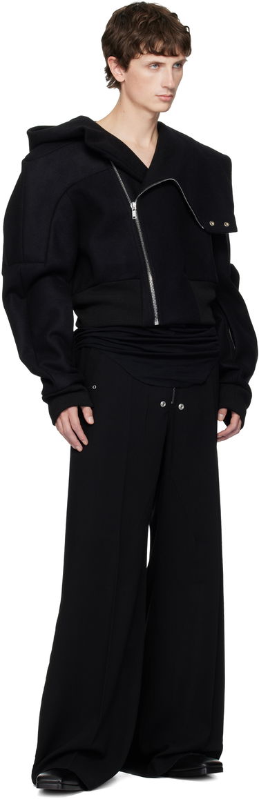 Bomberjacka Rick Owens Rick Owens Concordians Cropped Hooded Flight Bomber Jacket Svart | RU02E1761 WSF, 4