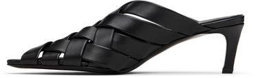 Tillbehör Anine Bing ANINE BING Eve Woven Heeled Mules Svart | A-14-11311-BLK1, 2