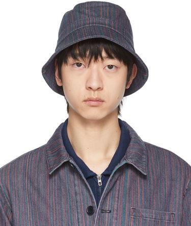 Hatt YMC YMC Upcycled Stripe Denim Bucket Hat Flerfärgad | PHSAF, 0