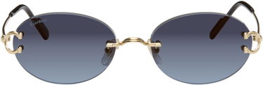 Solglasögon Cartier C de Cartier Rimless Oval Gradient Sunglasses Blå | CT0551S-002, 0