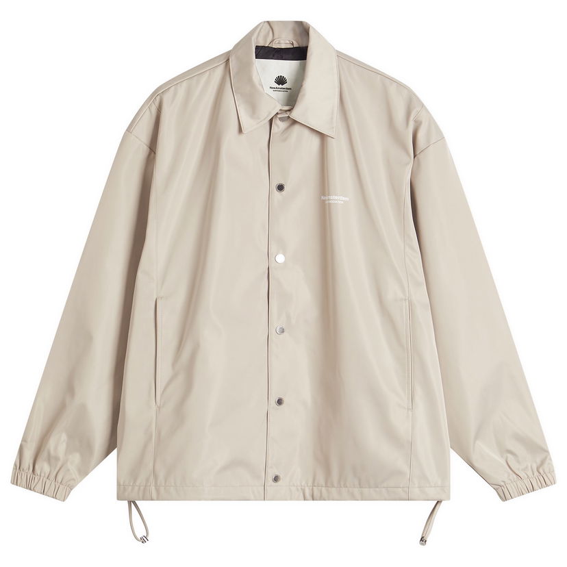 Vindjacka New Amsterdam Surf Association Surf Association Logo Coach Jacket Beige | 2501134001