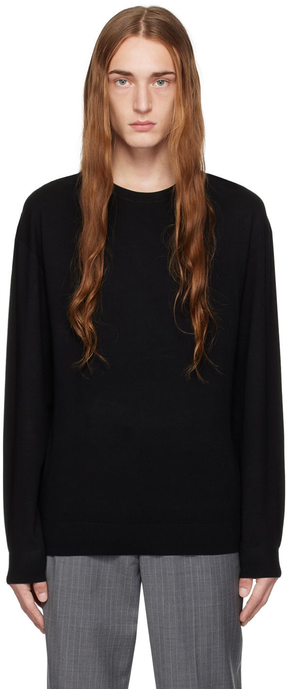Sweater Helmut Lang Helmut Lang Seamed Sweater Svart | N09HM705