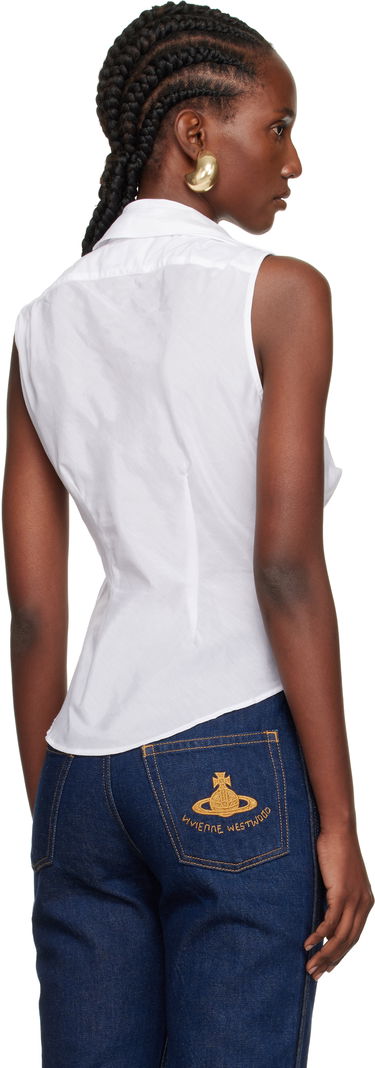 Skjorta Vivienne Westwood Vivienne Westwood Drunken Sleeveless Shirt Vit | 15010067-W012U-, 2