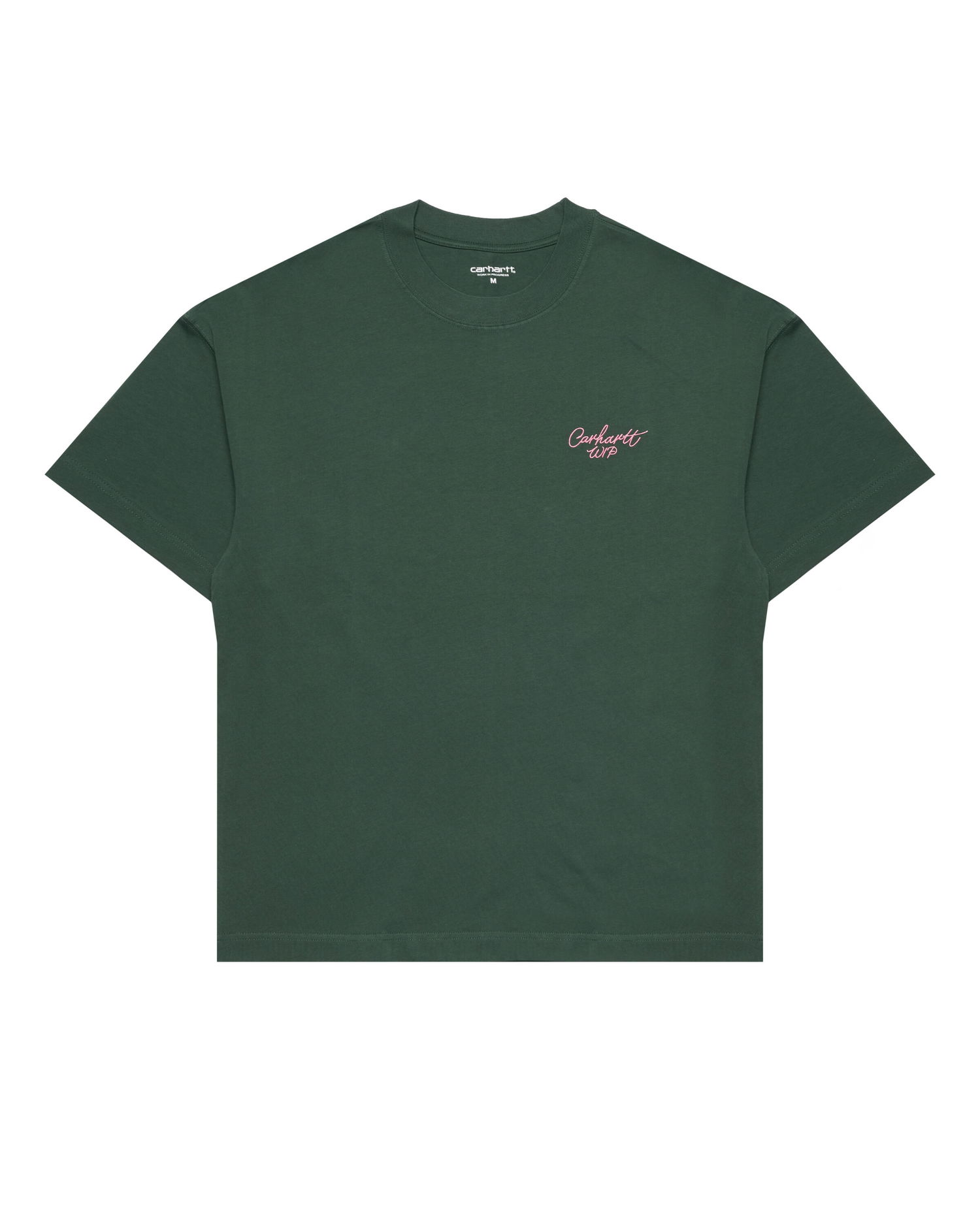 T-shirt Carhartt WIP Signature Script T-Shirt Grön | I033828.2JFXX, 0