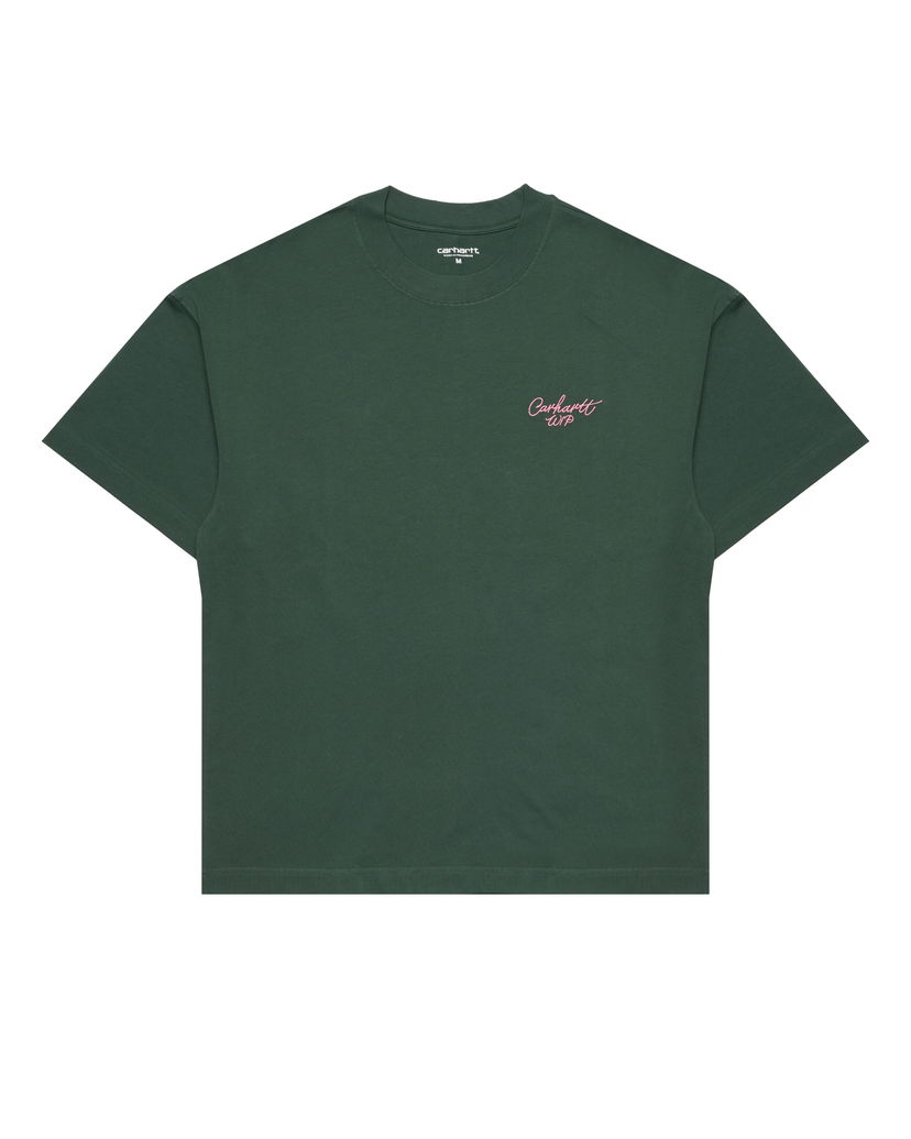 T-shirt Carhartt WIP Signature Script T-Shirt Grön | I033828.2JFXX