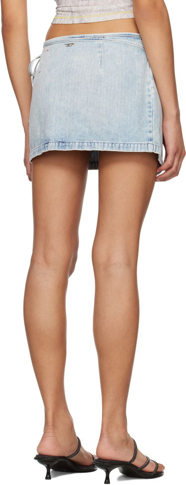 Kjol Diesel Diesel De-Lem-Mini Wrap Denim Miniskirt Blå | A17110 09L60, 2