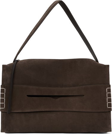 Axelväska JW Anderson JW Anderson Large Loafer Suede Shoulder Bag Brun | HB0717-LA0364, 0