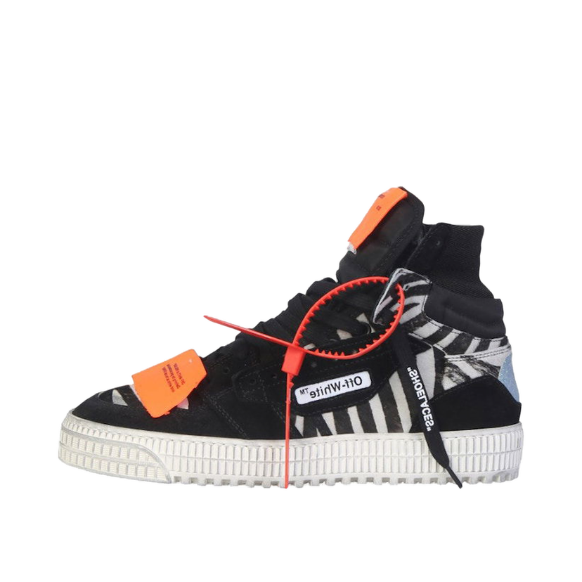 Sneakers och skor Off-White 3.0 Off Court High-Top Pony Zebra W Svart | OWIA112R21LEA0021001