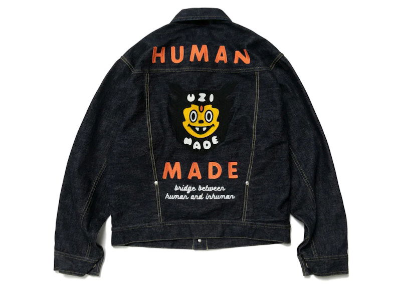 Bomberjacka Human Made Uzi Made Denim Jacket Blå | XX23JK005, 0
