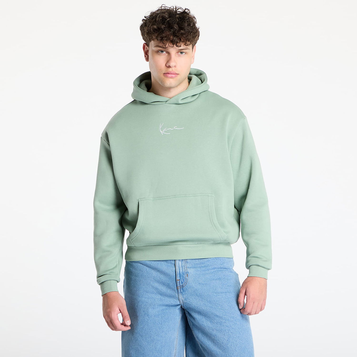 Sweatshirt Karl Kani Karl Kani Small Signature Essential Hoodie Grön | PD00008143, 0