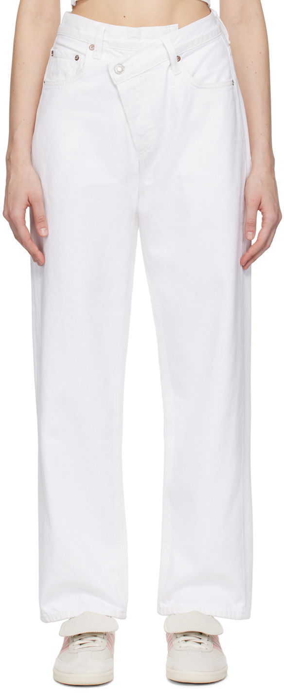 Jeans AGOLDE Criss Cross Upsized Jeans Vit | A097B-1183