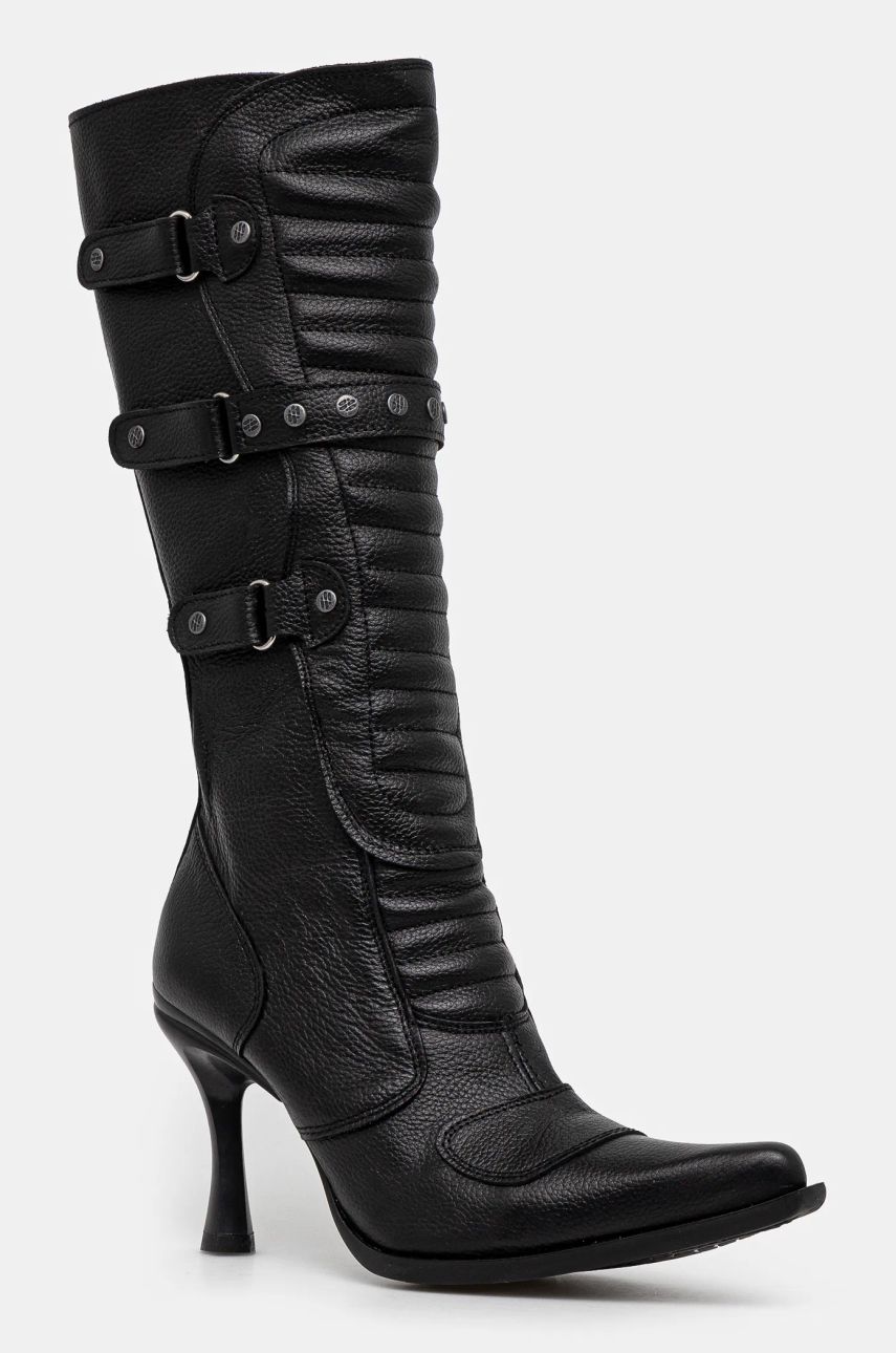 Sneakers och skor VETEMENTS Biker Boots With Buckles Svart | WA66BO110B, 0