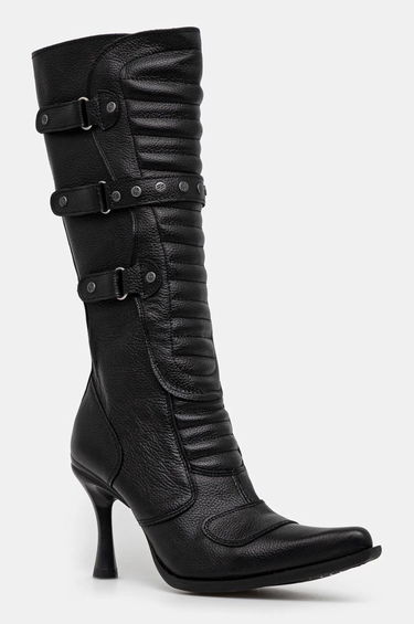 Sneakers och skor VETEMENTS Biker Boots With Buckles Svart | WA66BO110B, 0