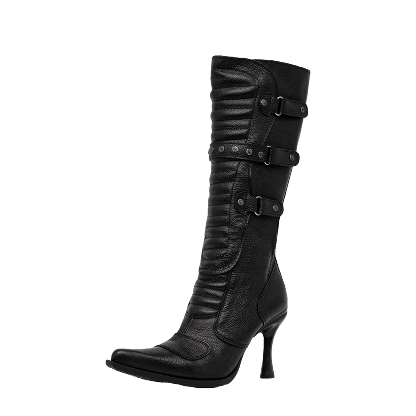 Sneakers och skor VETEMENTS Biker Boots With Buckles Svart | WA66BO110B