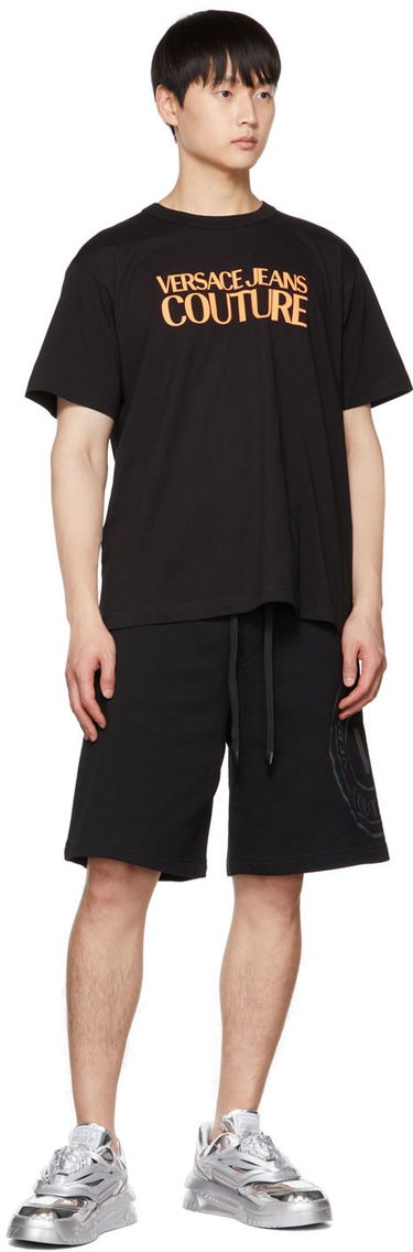 Shorts Versace V-Emblem Shorts Svart | E73GADG01 ECF00G, 4