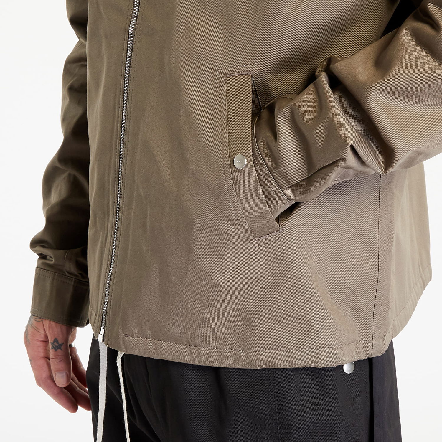 Jacka Rick Owens Zipfront Jacket Beige | DU02C5783 TW 34, 1