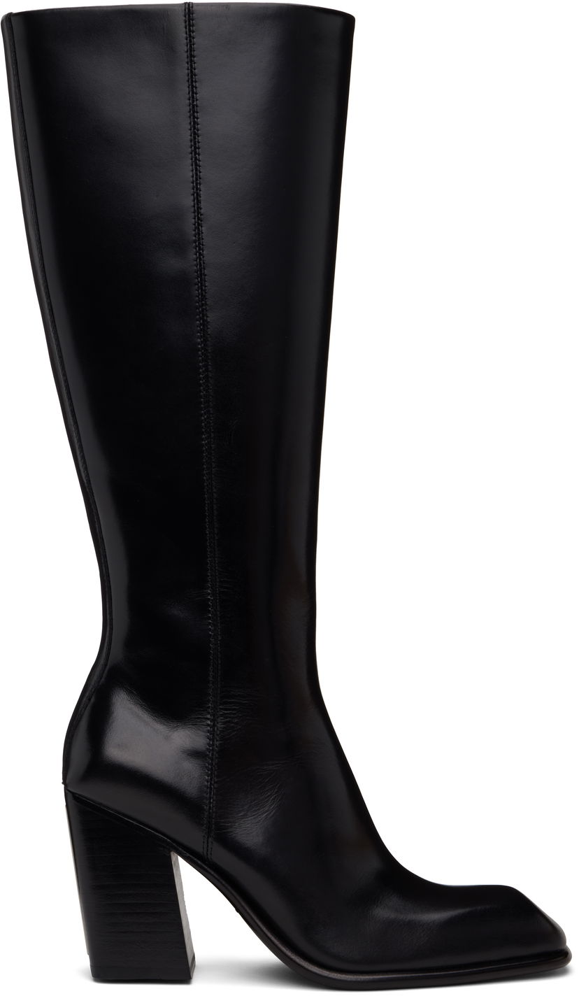 Kläder Alexander Wang Alexander Wang Throttle Knee-High Boots Svart | 30424B035