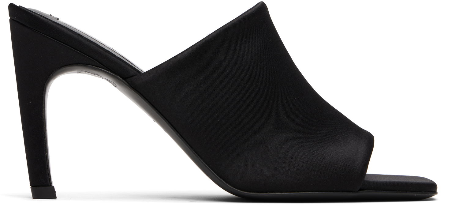 Klä TOTEME TOTEME Bandeau Heeled Mules Svart | 253-WAS0245-FB0401, 0