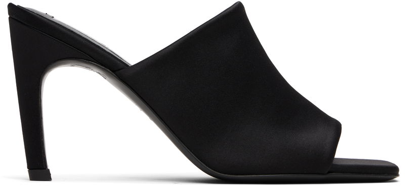 Klä TOTEME TOTEME Bandeau Heeled Mules Svart | 253-WAS0245-FB0401