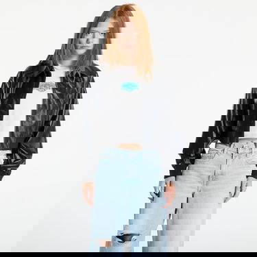 Jacka CALVIN KLEIN Calvin Klein Jeans A-Cropped Crinkle Jacket Svart | LV047C518G UB1, 0