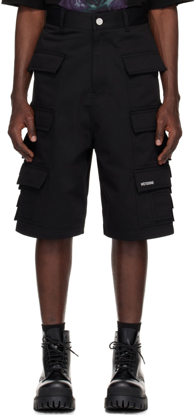 Shorts We11done We11done Flap Pocket Shorts Svart | WD-PT1-24-218-M-BK
