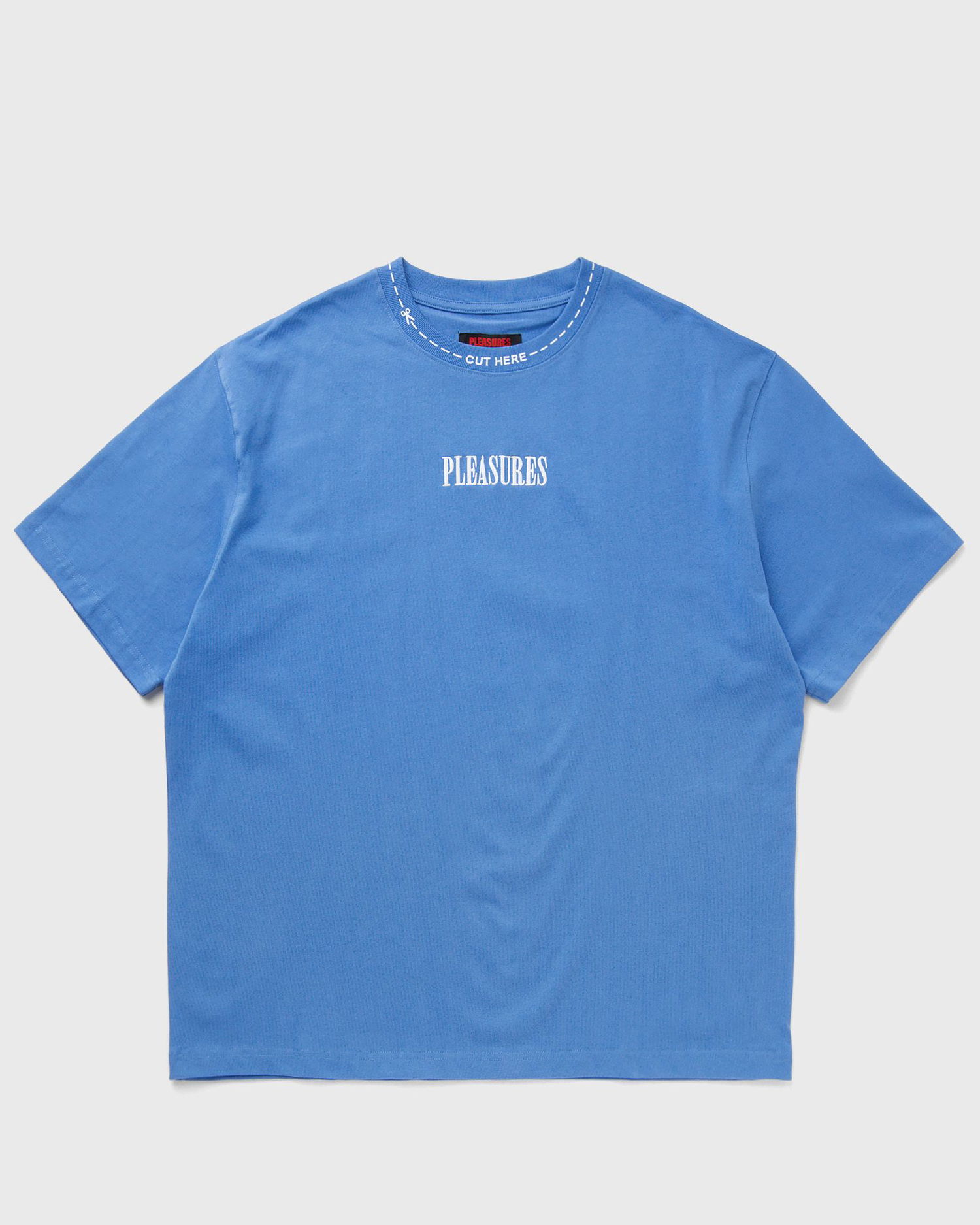 T-shirt Pleasures Pleasures Cut Here Heavyweight T-Shirt Blå | P25SP027-BLUE, 1
