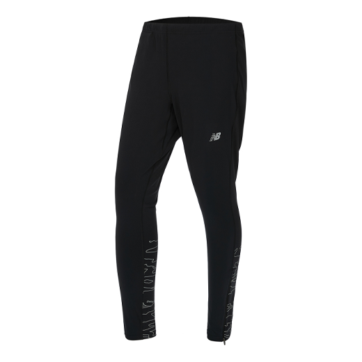 Träningsbyxor New Balance Printed Accelerate Running Leggings Svart | MP11230-CMO, 0
